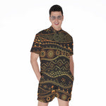 Tribal Ethnic African Pattern Print Men's Rompers