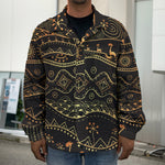 Tribal Ethnic African Pattern Print Men's Shirt Jacket