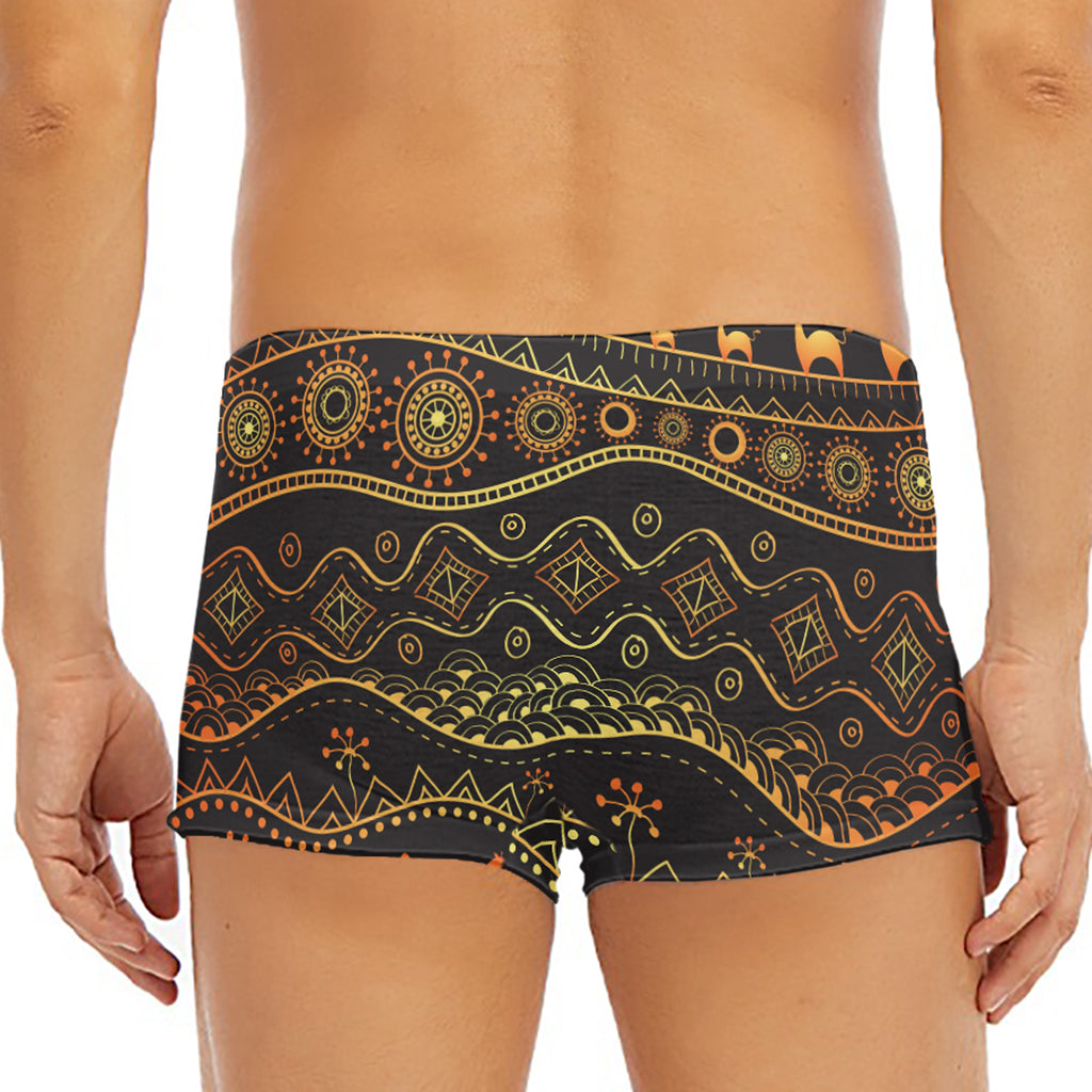 Tribal Ethnic African Pattern Print Men's Short Boxer Briefs