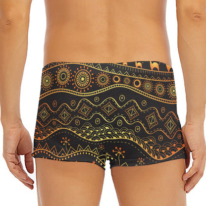 Tribal Ethnic African Pattern Print Men's Short Boxer Briefs