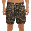 Tribal Ethnic African Pattern Print Men's Split Running Shorts