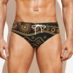Tribal Ethnic African Pattern Print Men's Swim Briefs