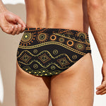 Tribal Ethnic African Pattern Print Men's Swim Briefs