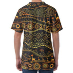 Tribal Ethnic African Pattern Print Men's Velvet T-Shirt