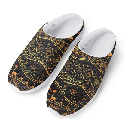 Tribal Ethnic African Pattern Print Mesh Casual Shoes