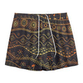 Tribal Ethnic African Pattern Print Mesh Shorts