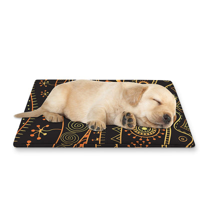 Tribal Ethnic African Pattern Print Pet Cooling Mat Cover