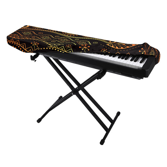Tribal Ethnic African Pattern Print Piano Keyboard Cover