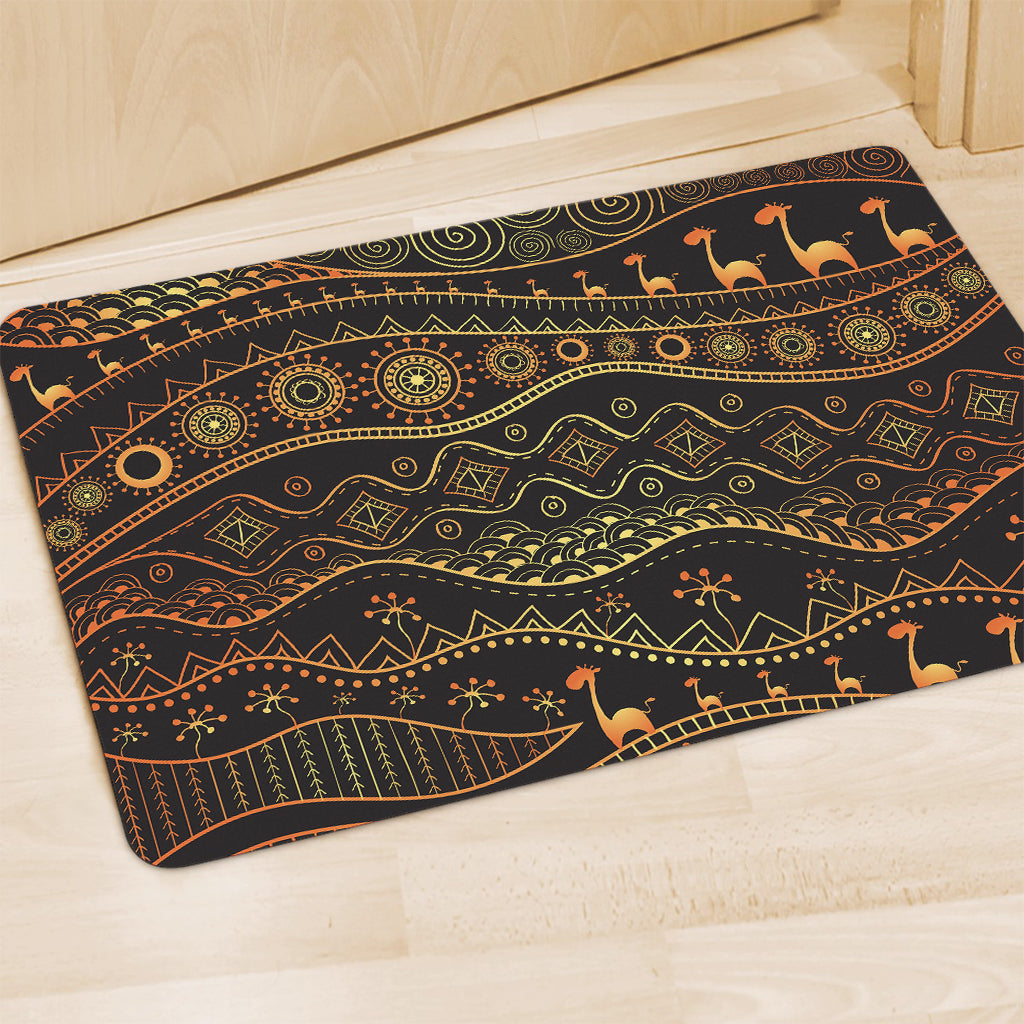 Tribal Ethnic African Pattern Print Polyester Doormat