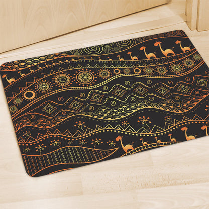 Tribal Ethnic African Pattern Print Polyester Doormat