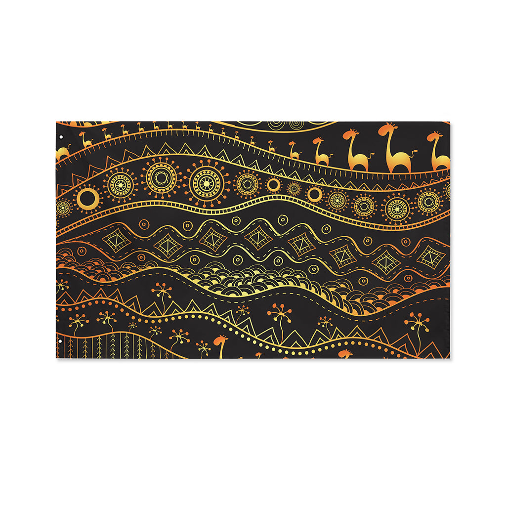 Tribal Ethnic African Pattern Print Polyester Flag