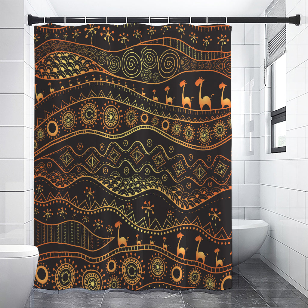 Tribal Ethnic African Pattern Print Premium Shower Curtain