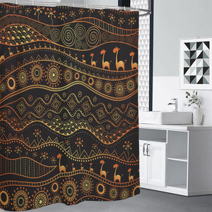 Tribal Ethnic African Pattern Print Premium Shower Curtain