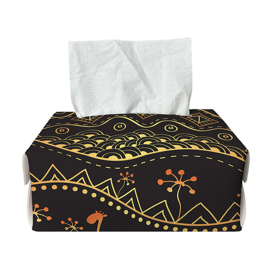 Tribal Ethnic African Pattern Print Rectangle Tissue Box Cover