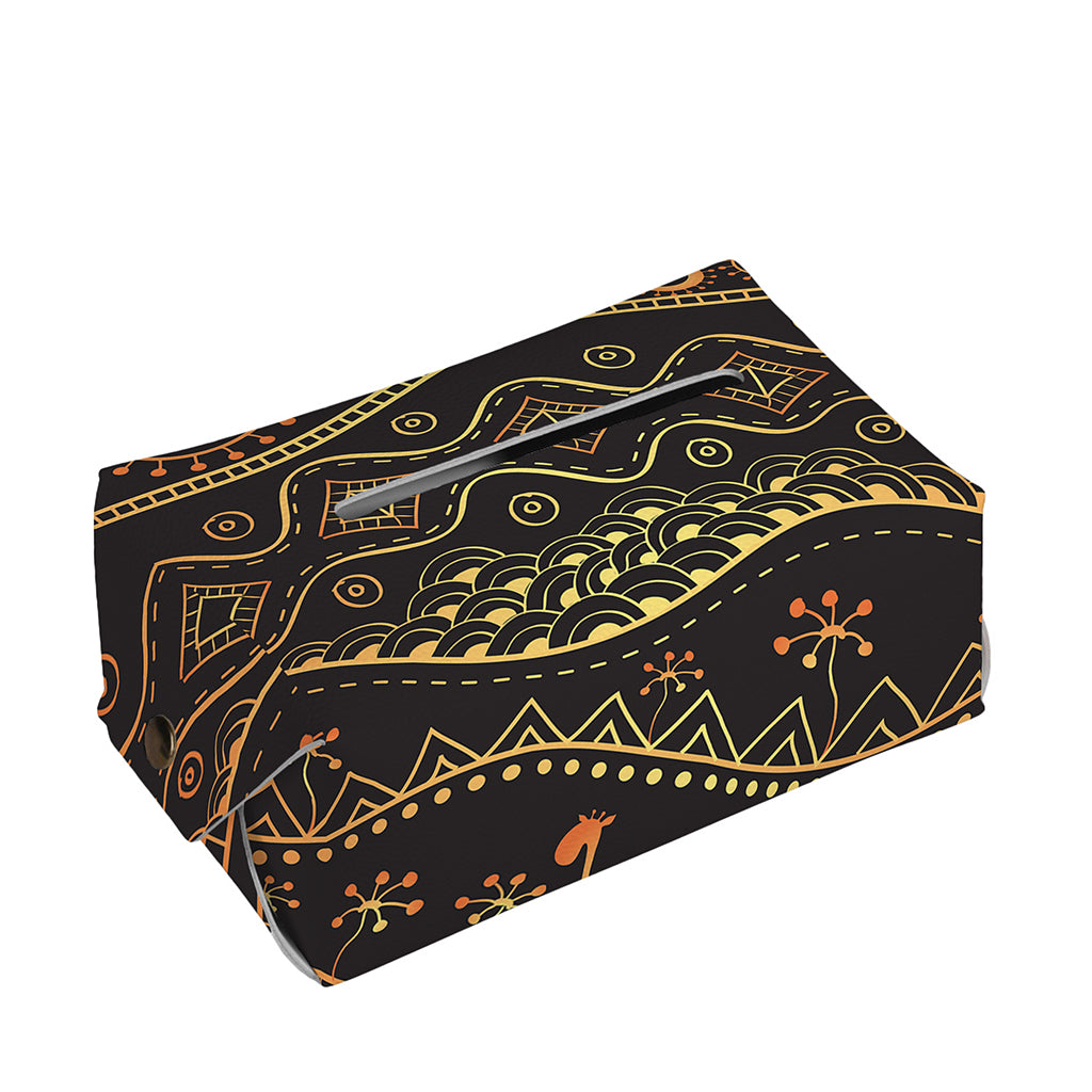 Tribal Ethnic African Pattern Print Rectangle Tissue Box Cover