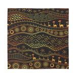 Tribal Ethnic African Pattern Print Silk Bandana