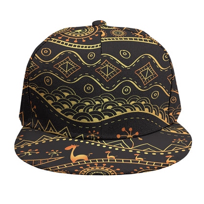Tribal Ethnic African Pattern Print Snapback Cap
