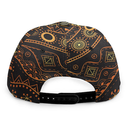 Tribal Ethnic African Pattern Print Snapback Cap