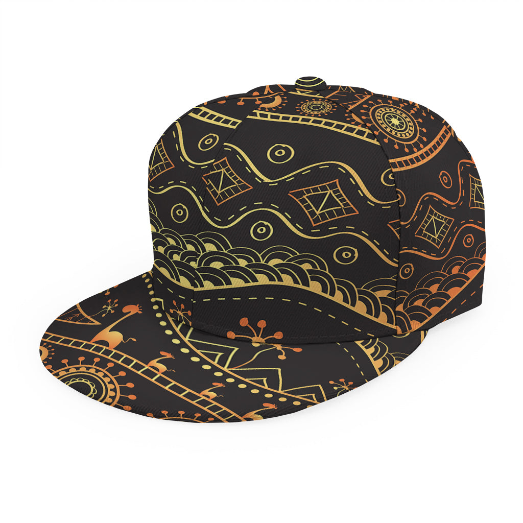 Tribal Ethnic African Pattern Print Snapback Cap