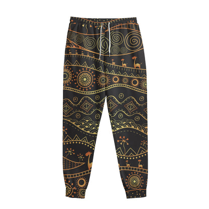 Tribal Ethnic African Pattern Print Sweatpants