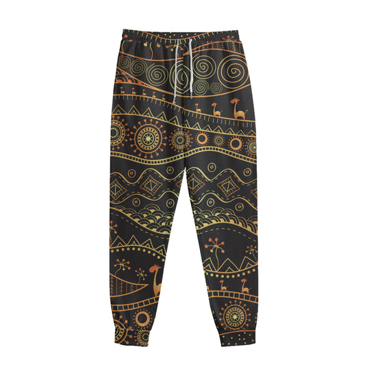 Tribal Ethnic African Pattern Print Sweatpants