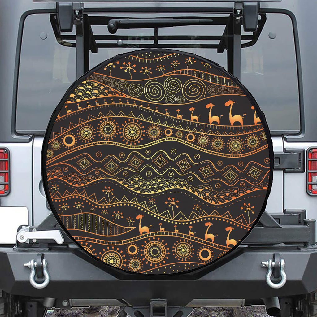 Tribal Ethnic African Pattern Print Tire Cover