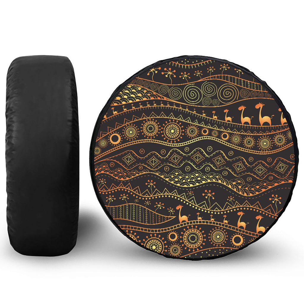 Tribal Ethnic African Pattern Print Tire Cover