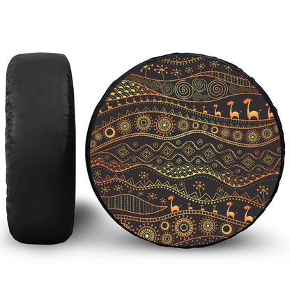 Tribal Ethnic African Pattern Print Tire Cover