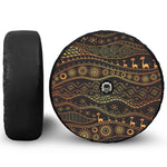 Tribal Ethnic African Pattern Print Tire Cover With Camera Hole