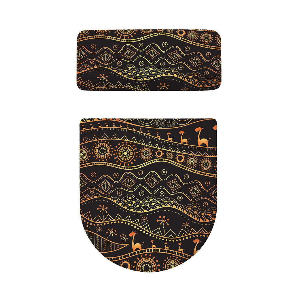 Tribal Ethnic African Pattern Print Toilet Lid And Tank Cover Set