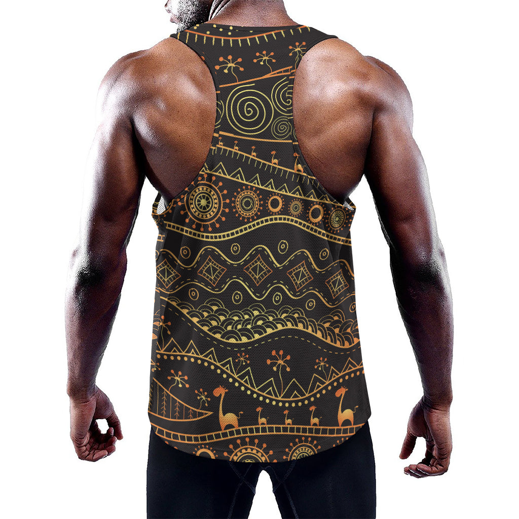 Tribal Ethnic African Pattern Print Training Tank Top