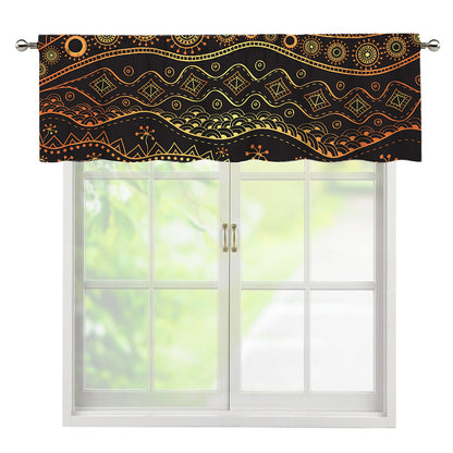 Tribal Ethnic African Pattern Print Window Valance
