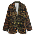 Tribal Ethnic African Pattern Print Women's Blazer