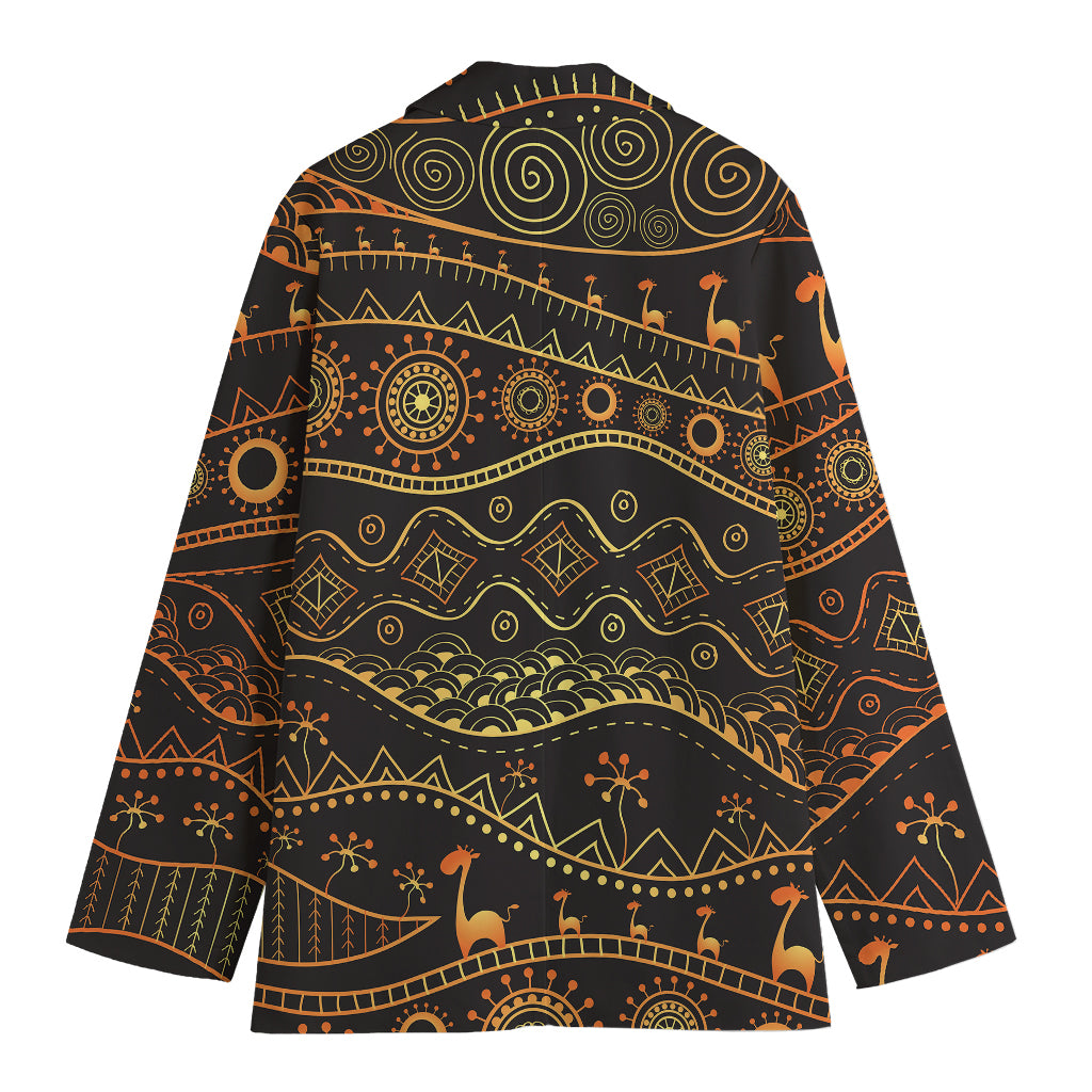 Tribal Ethnic African Pattern Print Women's Blazer