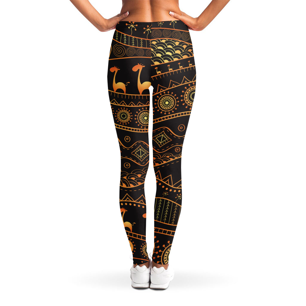 Tribal Ethnic African Pattern Print Women's Leggings