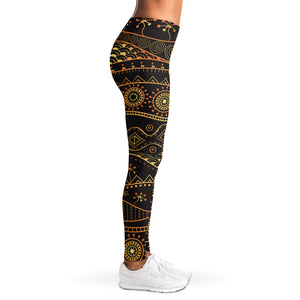 Tribal Ethnic African Pattern Print Women's Leggings