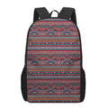 Tribal Ethnic Pattern Print 17 Inch Backpack