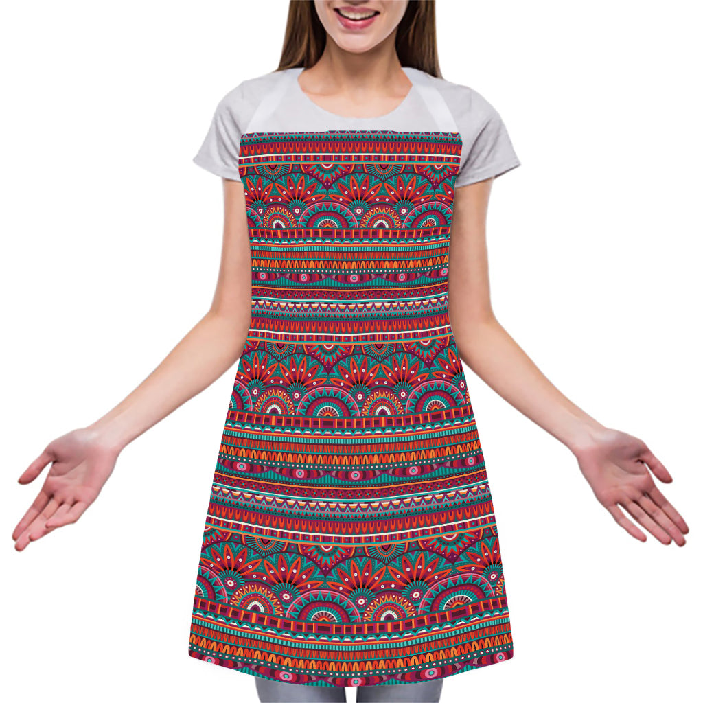 Tribal Ethnic Pattern Print Adjustable Apron