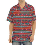 Tribal Ethnic Pattern Print Aloha Shirt