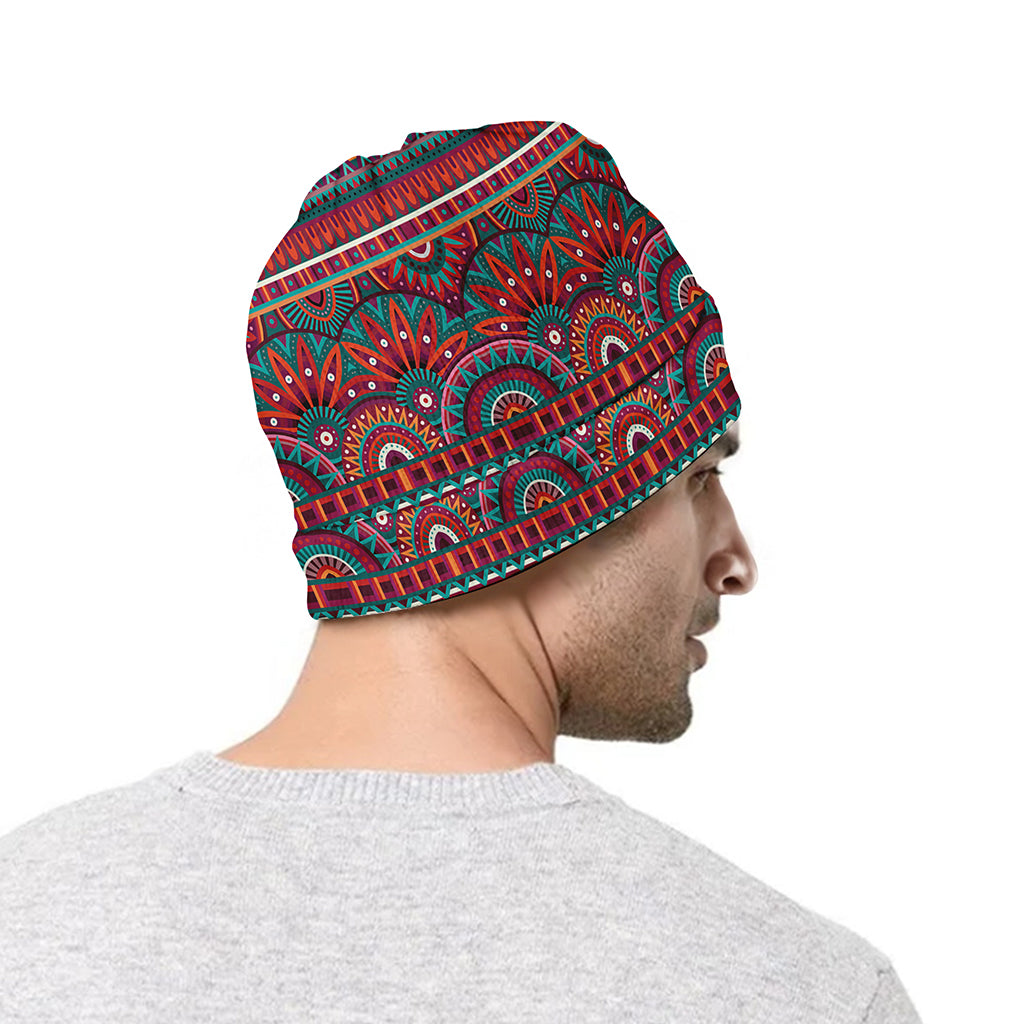 Tribal Ethnic Pattern Print Beanie