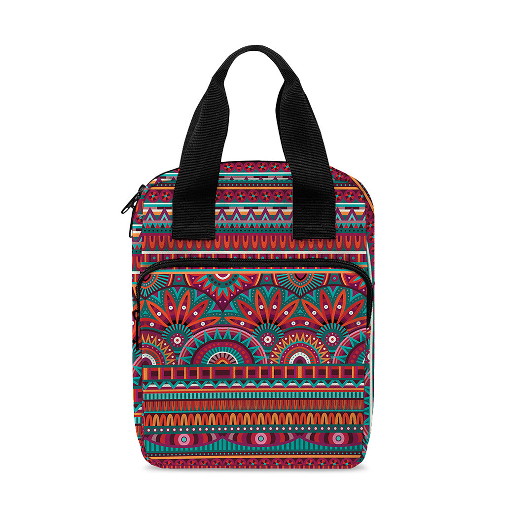 Tribal Ethnic Pattern Print Bible Tote Bag