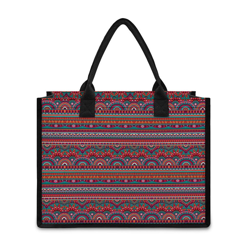Tribal Ethnic Pattern Print Canvas Tote Bag
