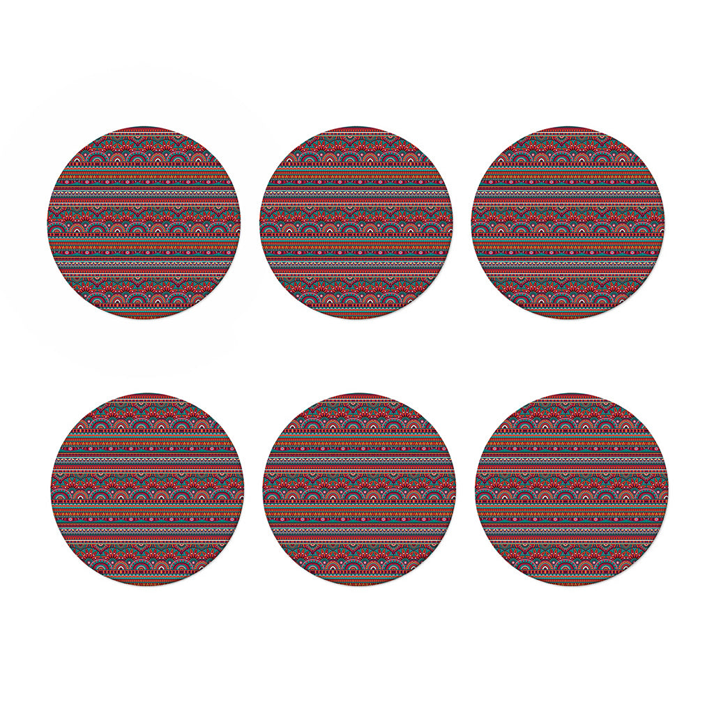 Tribal Ethnic Pattern Print Coaster Set