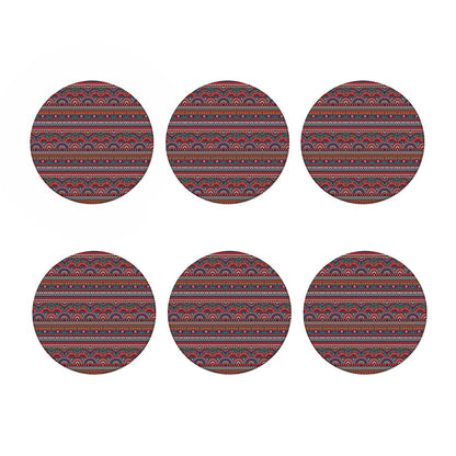 Tribal Ethnic Pattern Print Coaster Set