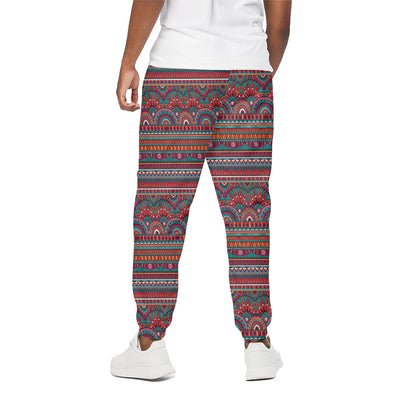 Tribal Ethnic Pattern Print Cotton Pants