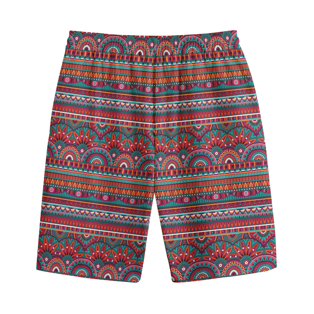 Tribal Ethnic Pattern Print Cotton Shorts