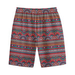 Tribal Ethnic Pattern Print Cotton Shorts