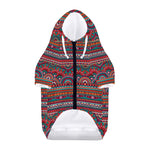 Tribal Ethnic Pattern Print Dog Zip Up Hoodie