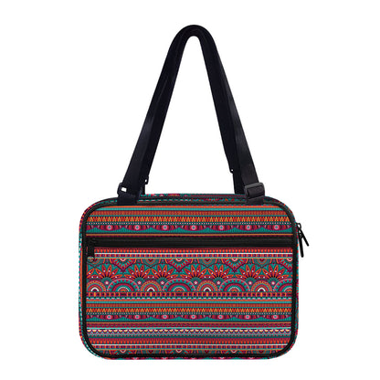 Tribal Ethnic Pattern Print Double Strap Bible Bag