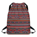 Tribal Ethnic Pattern Print Drawstring Backpack